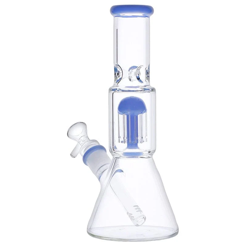 Valiant Beaker Water Pipe w/ Tree Perc - Milky Blue - 10in. - Image 4
