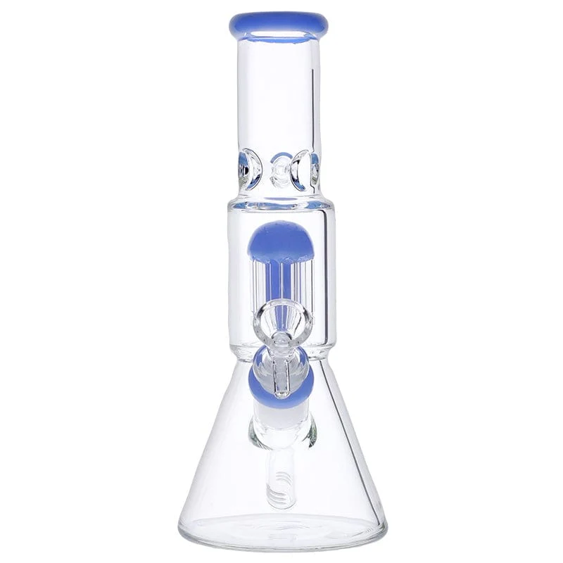 Valiant Beaker Water Pipe w/ Tree Perc - Milky Blue - 10in. - Image 5