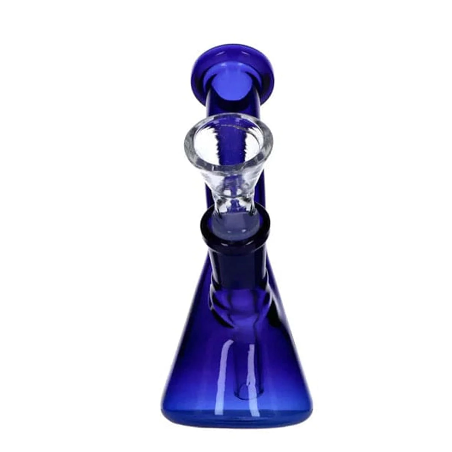 Everyday Essentials Bent Neck Beaker Bong - Navy - 5in. - Image 4
