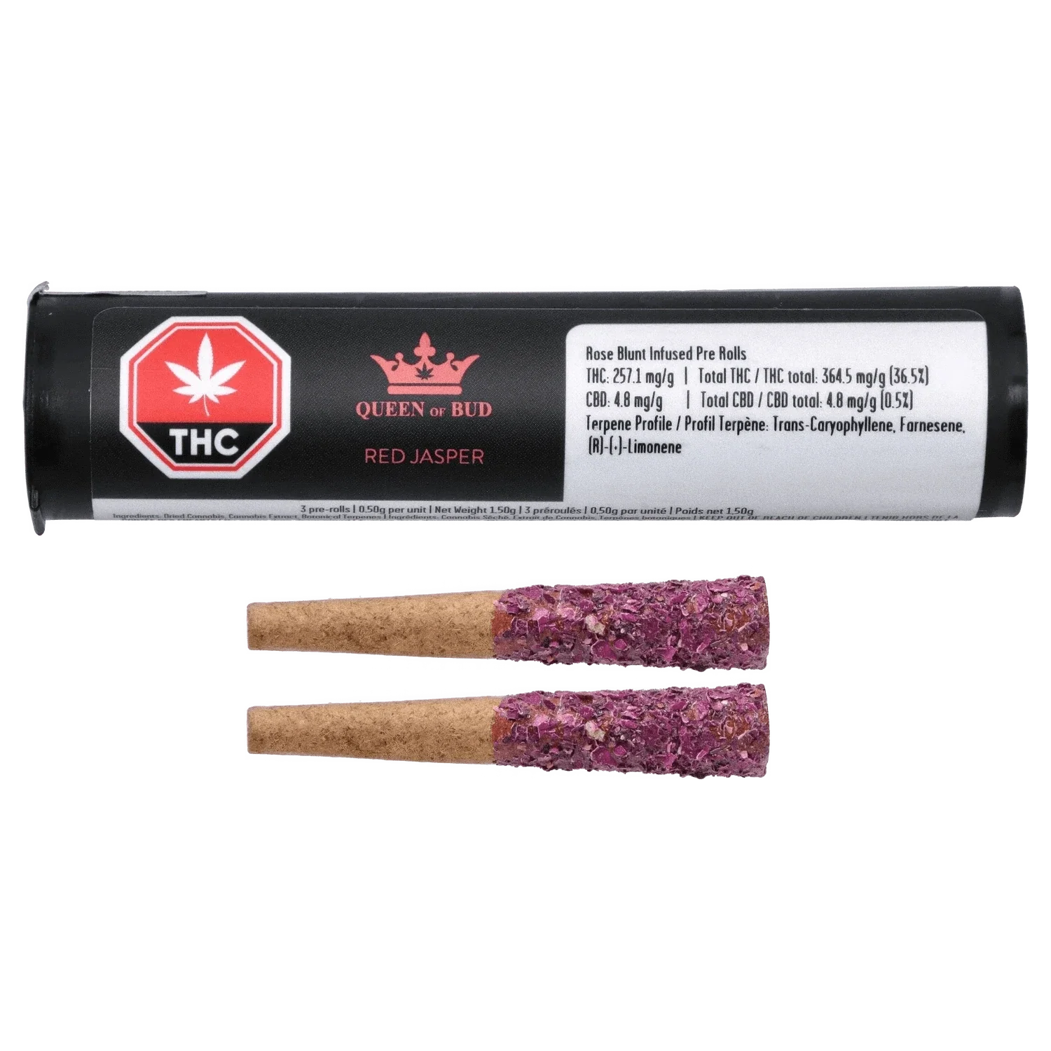 Red Jasper Rose For Lovers Diamond Infused Blunts 2 x 1 g - Image 4