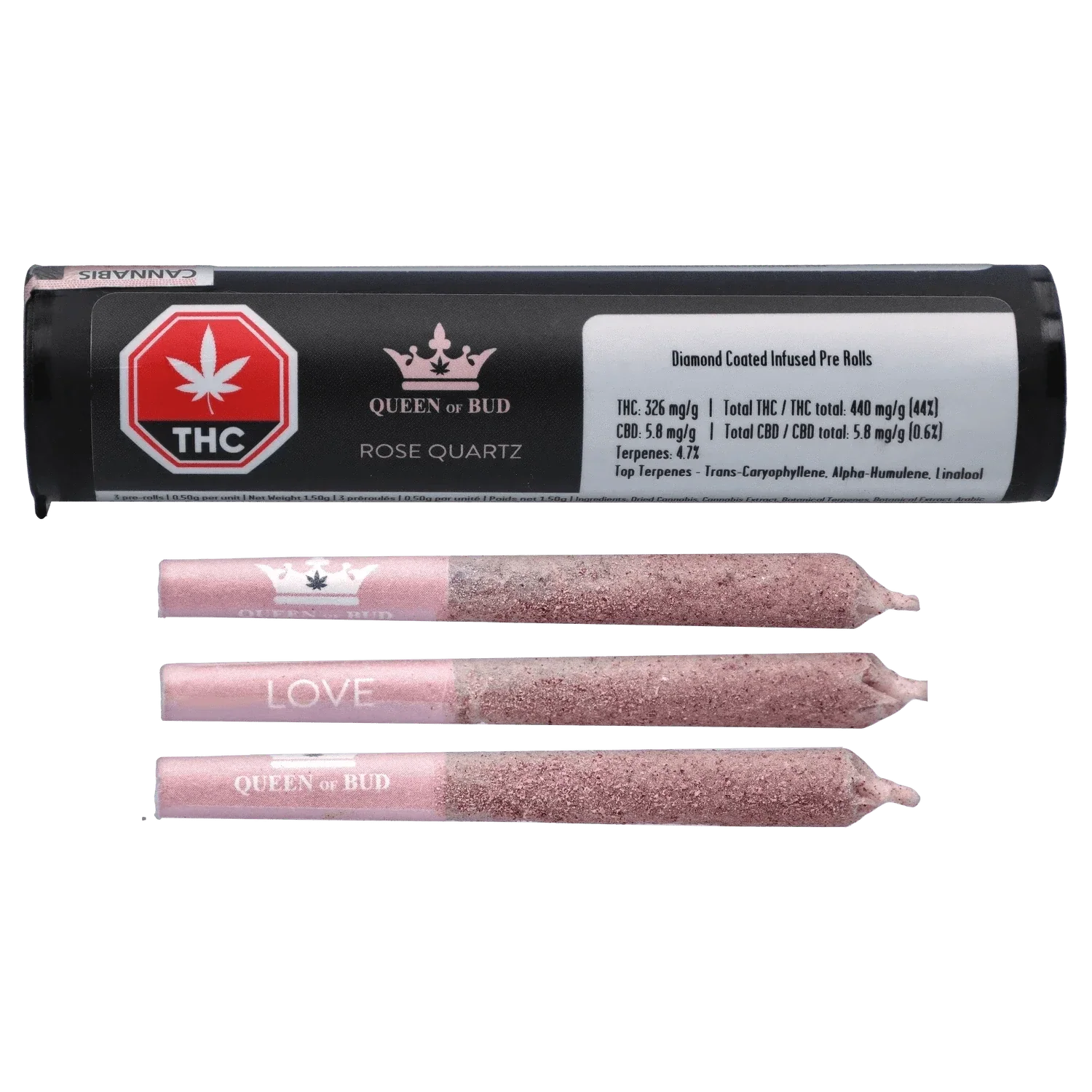 Rose Quartz Pink Diamond Coated Infused PR 3 x 0.5 g - Image 4