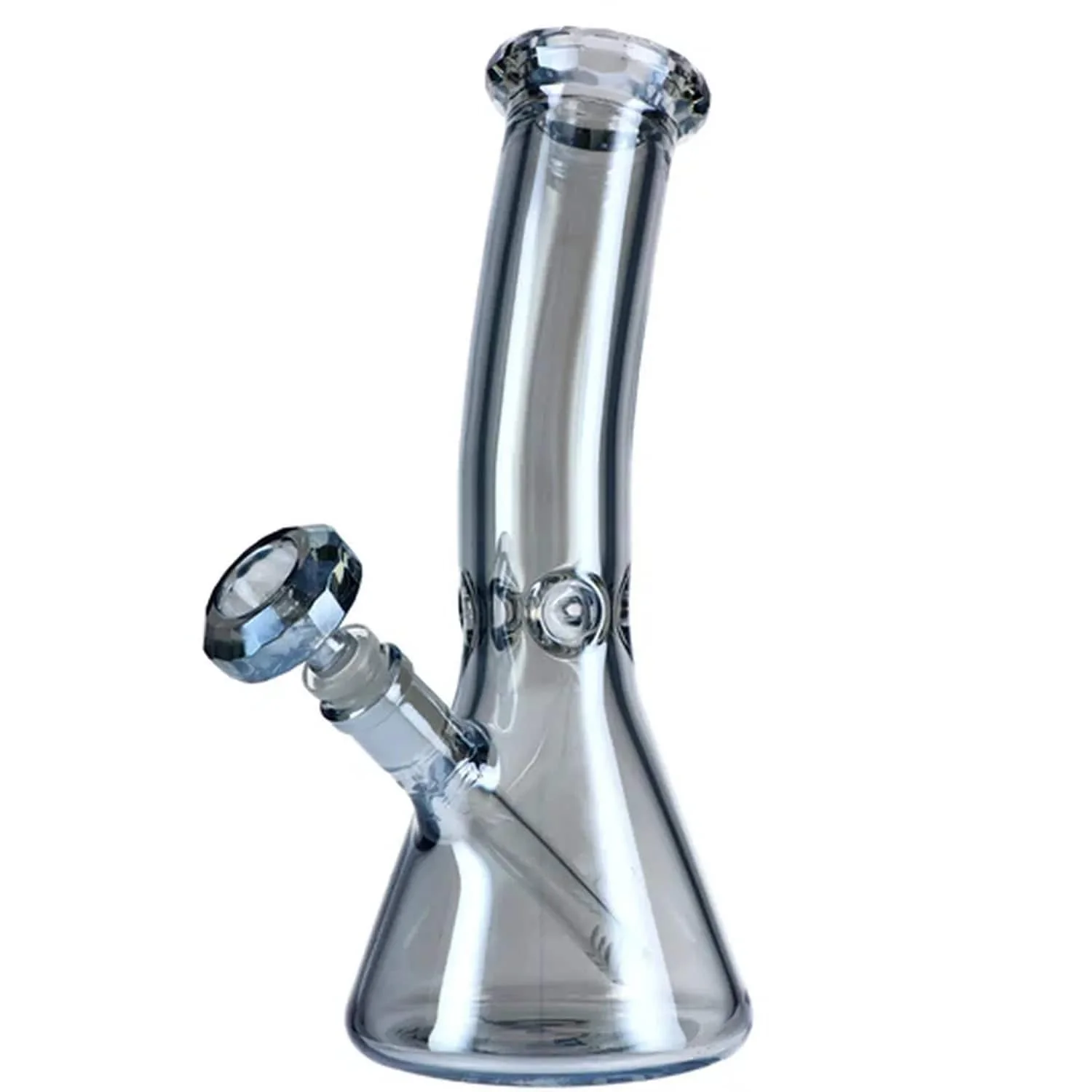 Aurora San Rafael Beaker Water Pipe - Blue Fumed - 12in. - Image 6