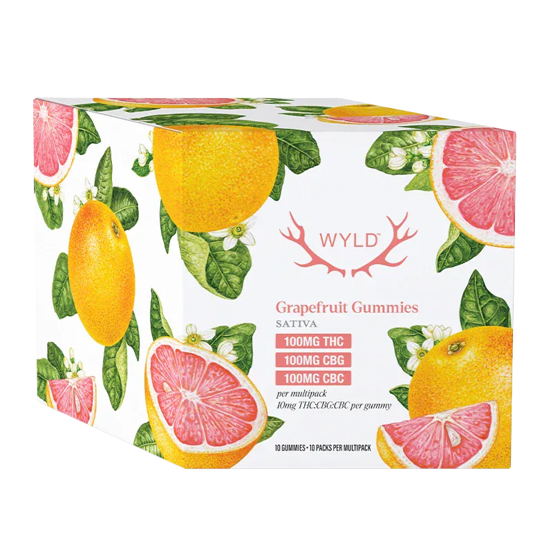 Real Fruit Grapefruit 1:1:1 THC:CBG:CBC Gummies - Image 3