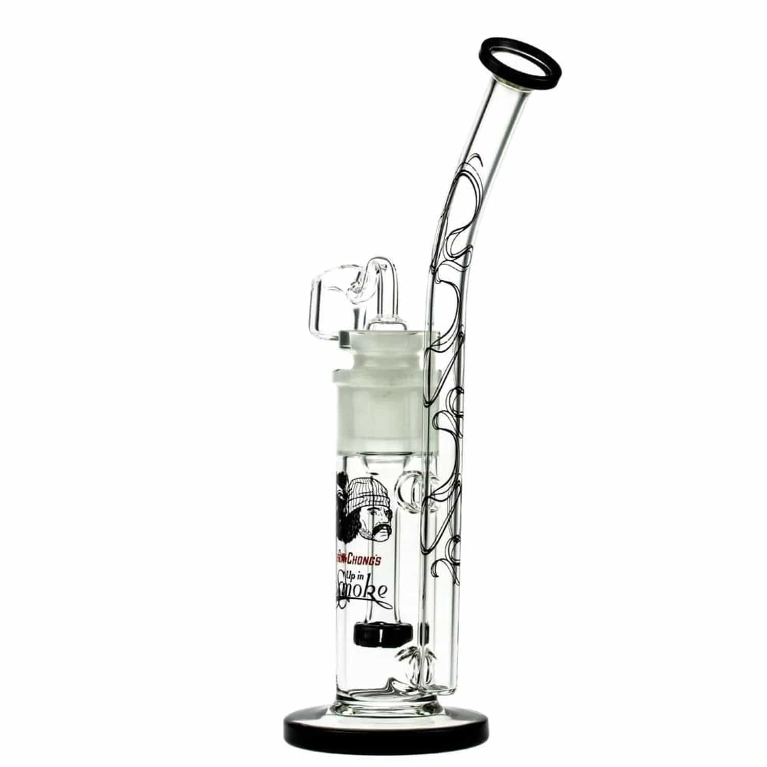 C&C Waterpipe w Dab Rig Tied Stick w/D.S and Quartz-Black - Image 5