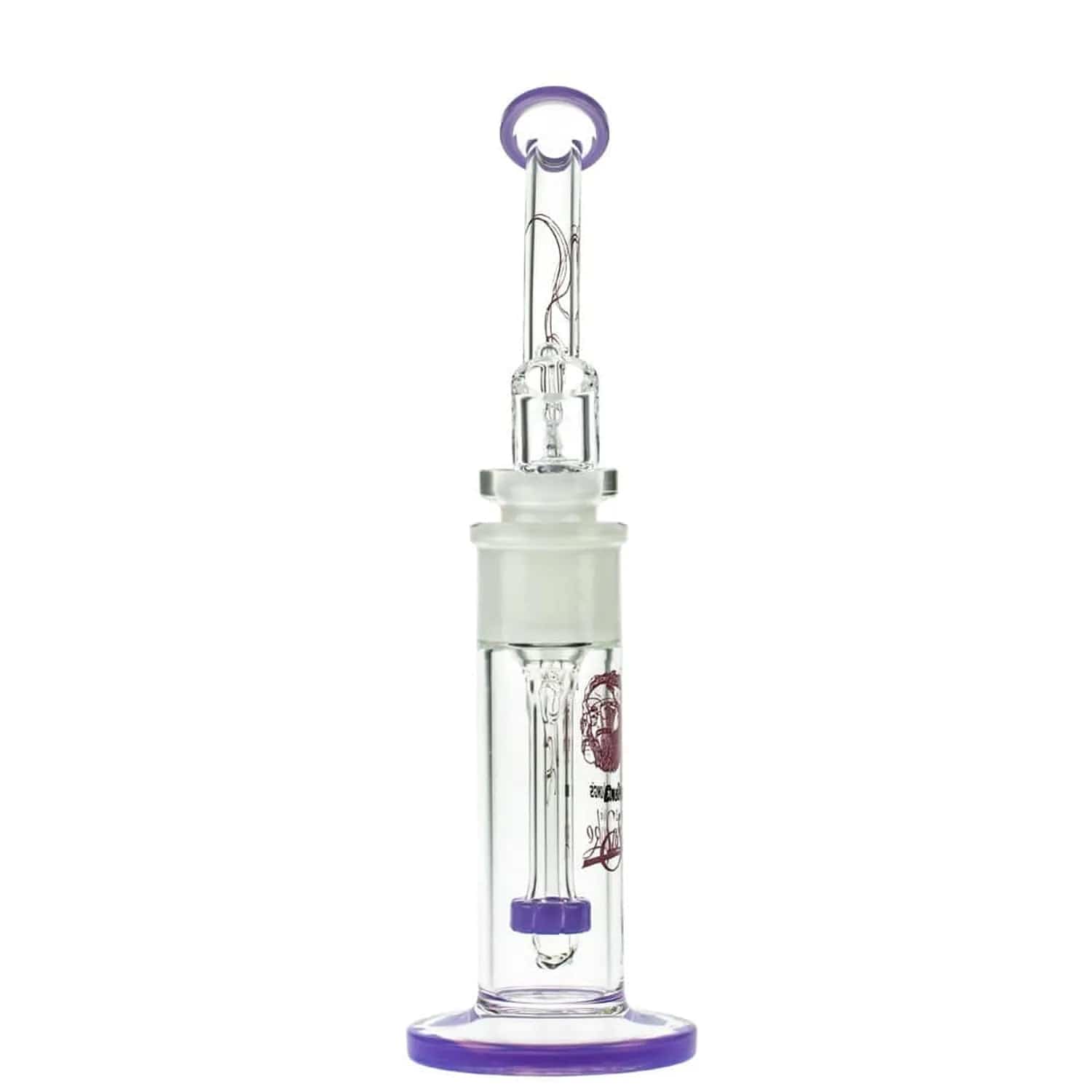 C&C Waterpipe w Dab Rig Tied Stick w/D.S andQuart-Milky Purple - Image 3
