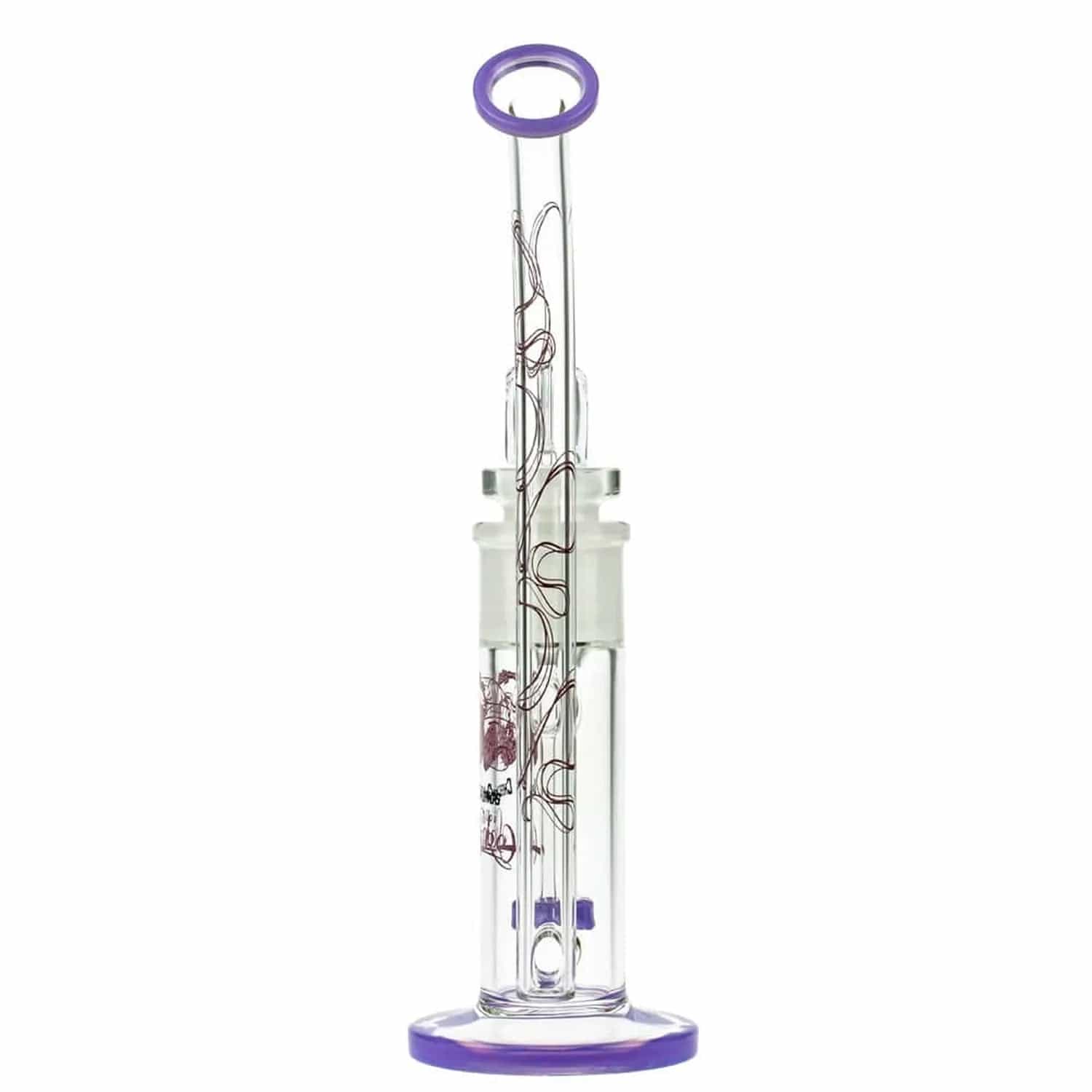 C&C Waterpipe w Dab Rig Tied Stick w/D.S andQuart-Milky Purple - Image 8
