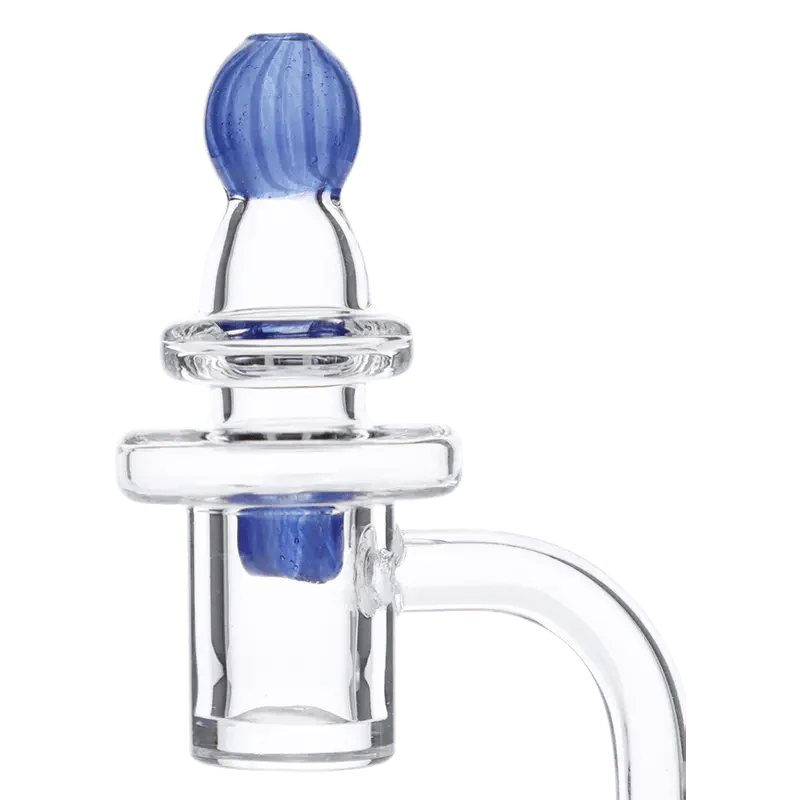 Valiant Glass Carb Cap w/ directional air flow - Clear & Purple - Image 2