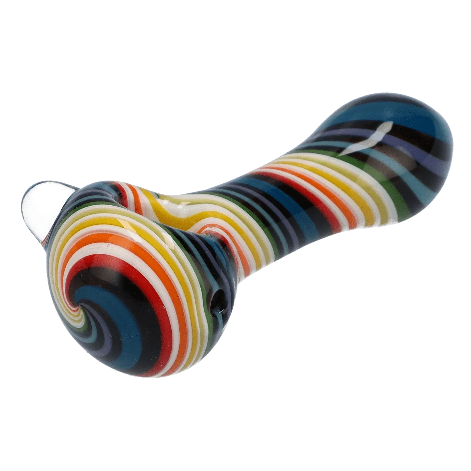 Valiant Spoon Pipe-Dark Rainbow - 4in.