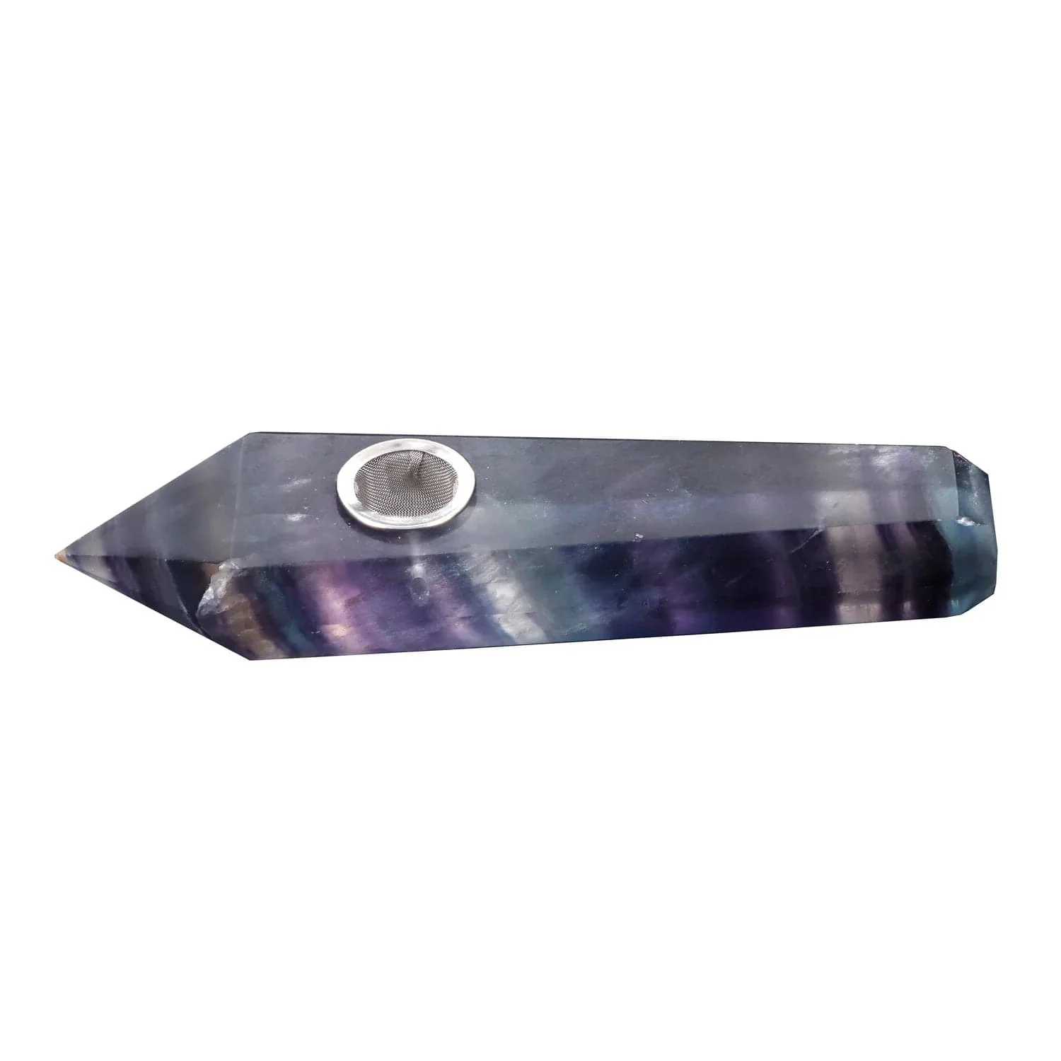 Valiant Crystal Pipe-Rainbow Flouspar