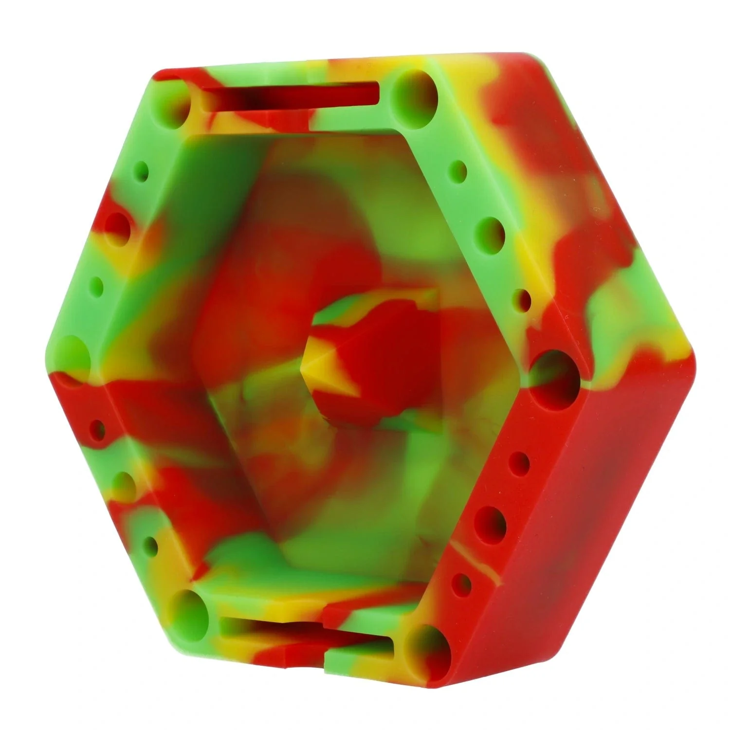 Valiant Silicone Hexagon Ashtray-Assorted-5in - Image 3