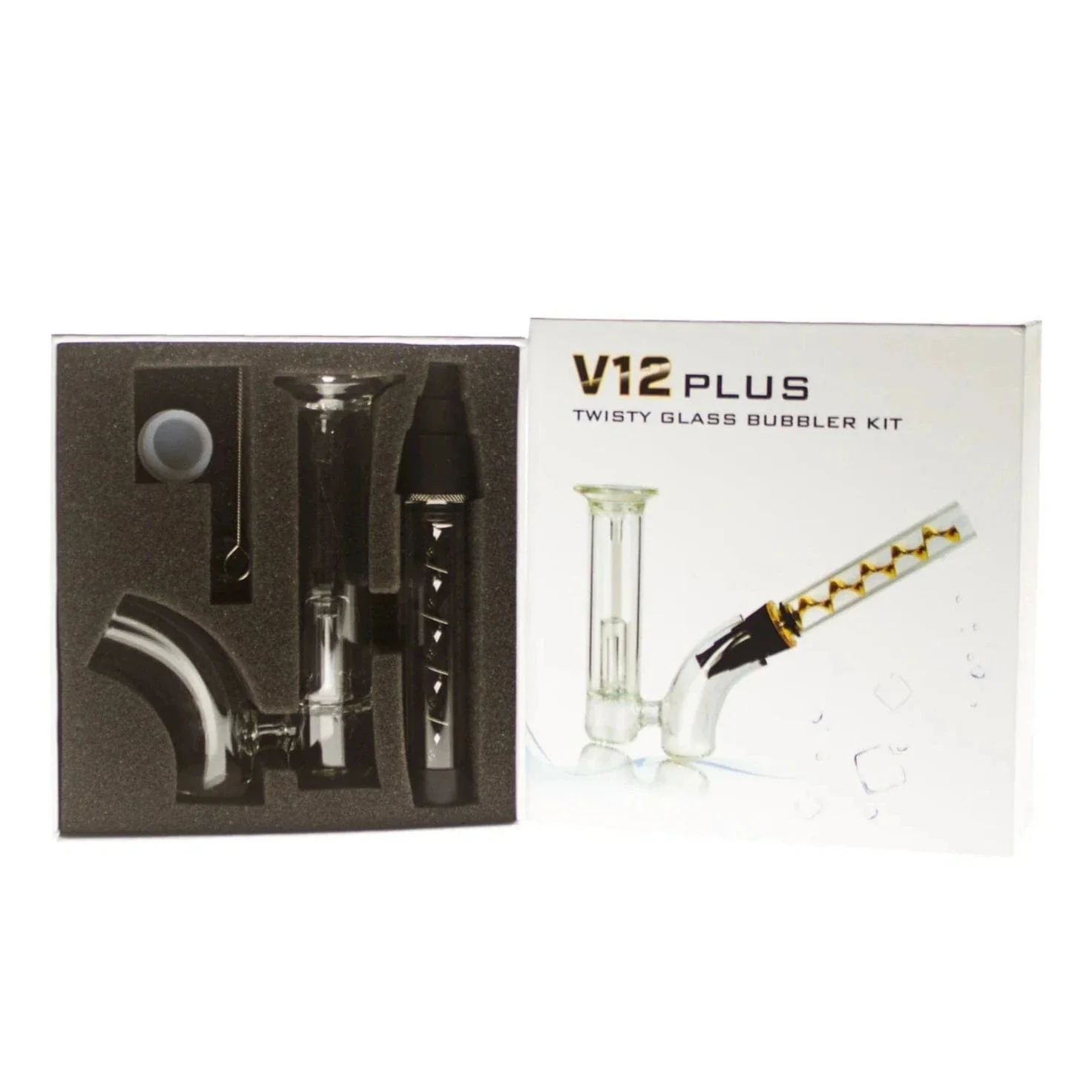 Plus Glass Blunt Bubbler - Gun Metal - Image 3