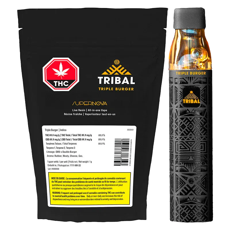 Triple Burger SuperNova Live Resin Disposable Vape