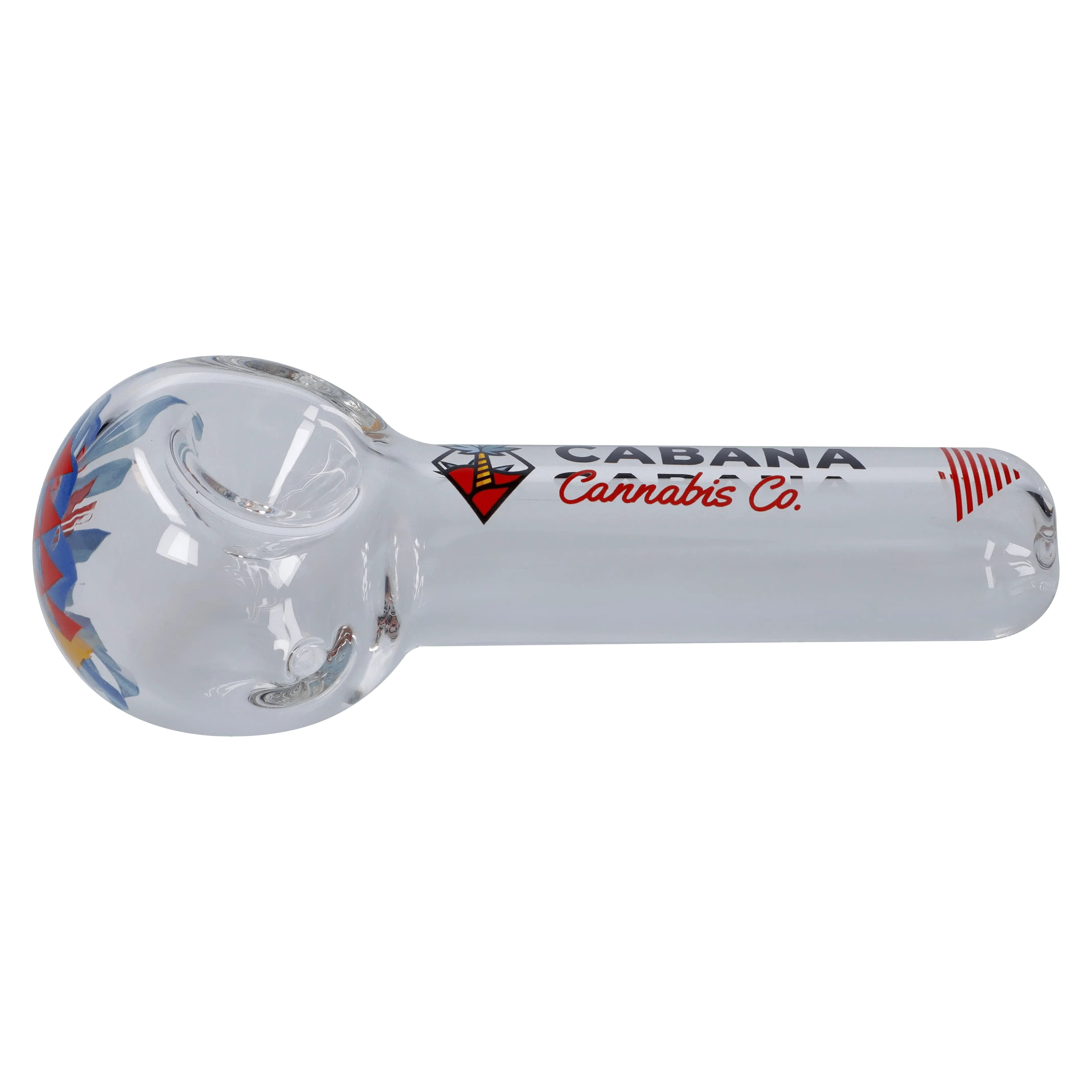 Cabana Canabis Co. The Afterglow Spoon Hand Pipe-Clear-5in.