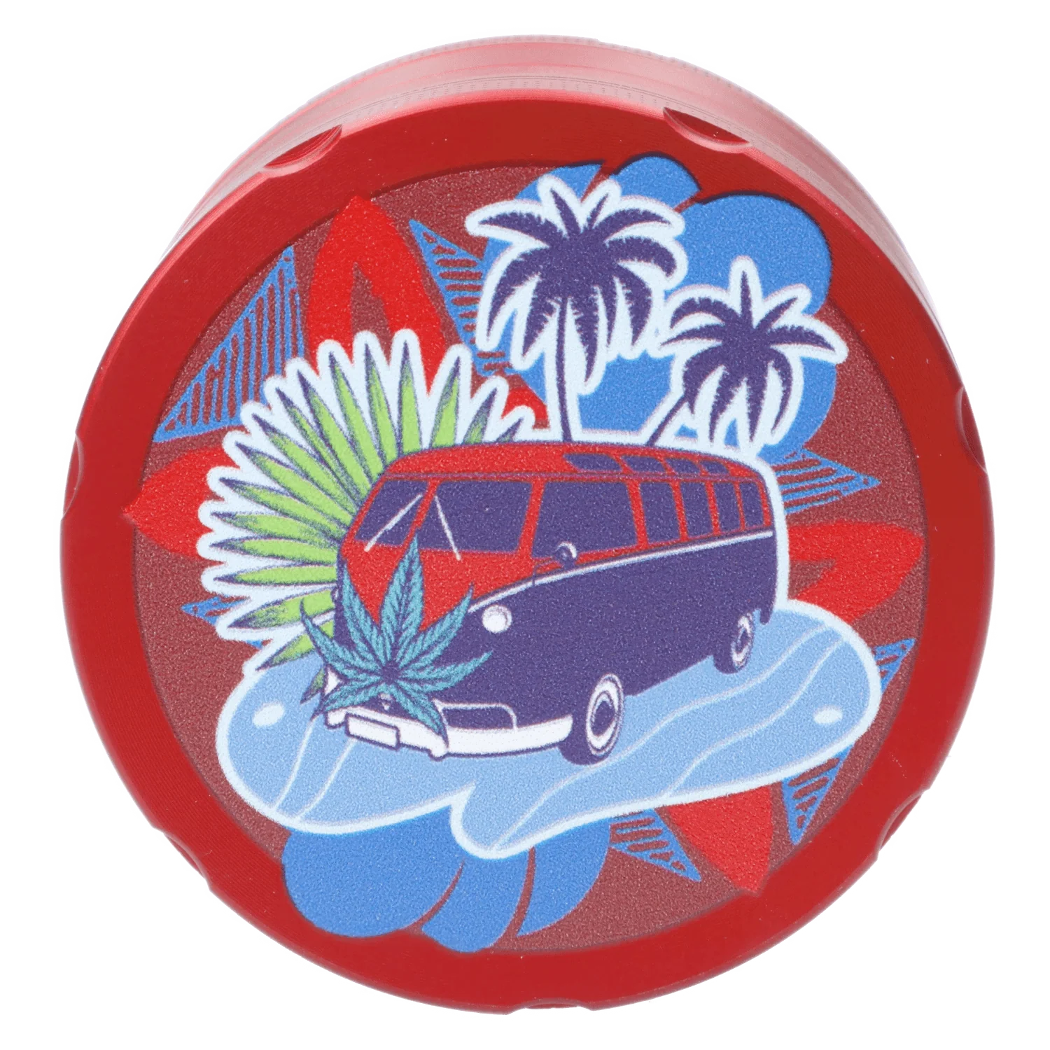 Cabana Cannabis Co. 3-Stage Grinder Surfari Red - Image 2