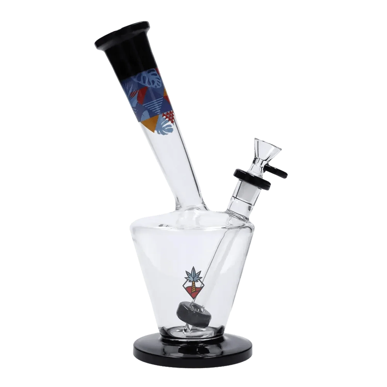 Cabana Cannabis Co. Flora Water Pipe - Black - 11in.