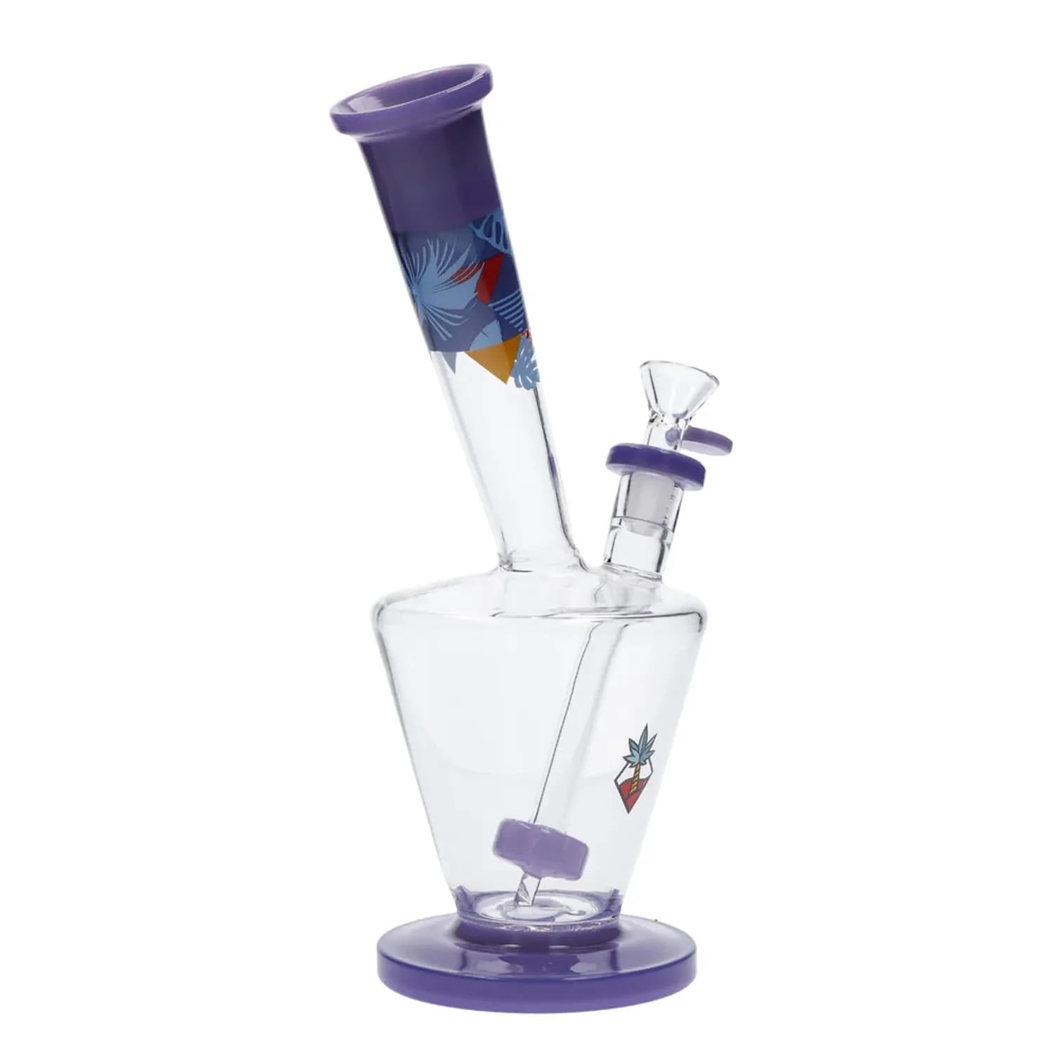 Cabana Cannabis Co. Flora Water Pipe - Purple - 11in. - Image 3