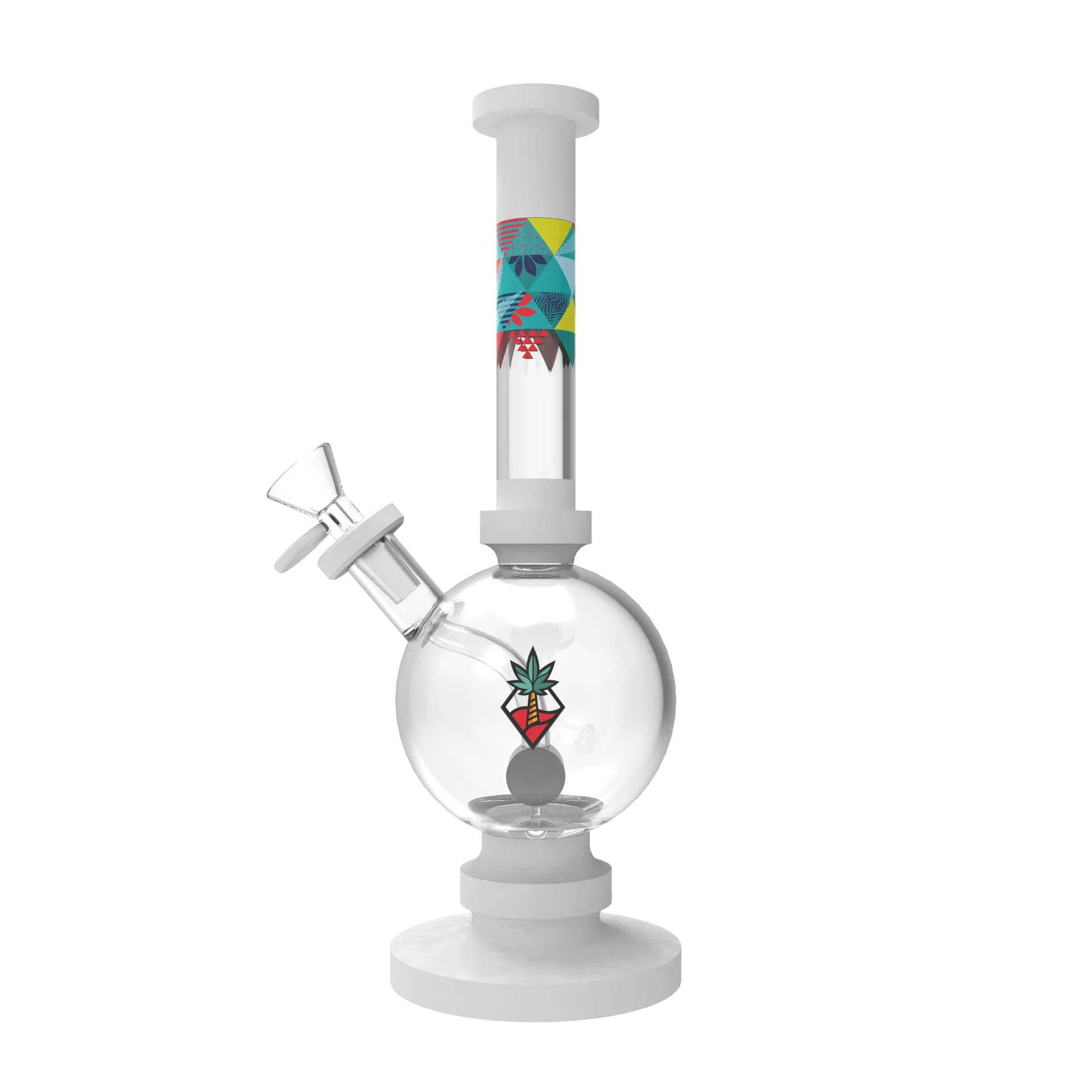 Cabana Cannabis Co. Oceanic Water Pipe - White - 11in.