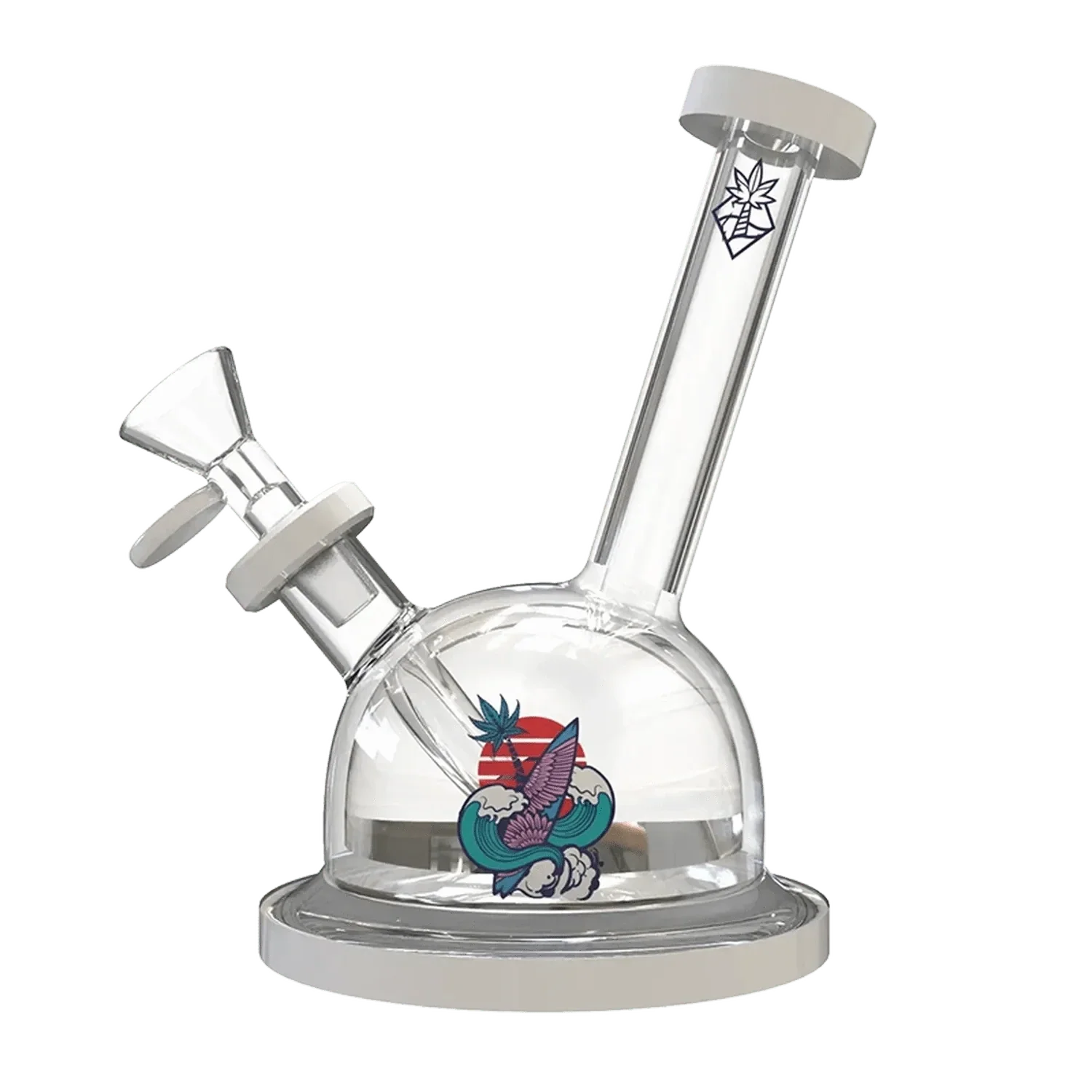 Cabana Cannabis Co. Shore Water Pipe - White - 7in.