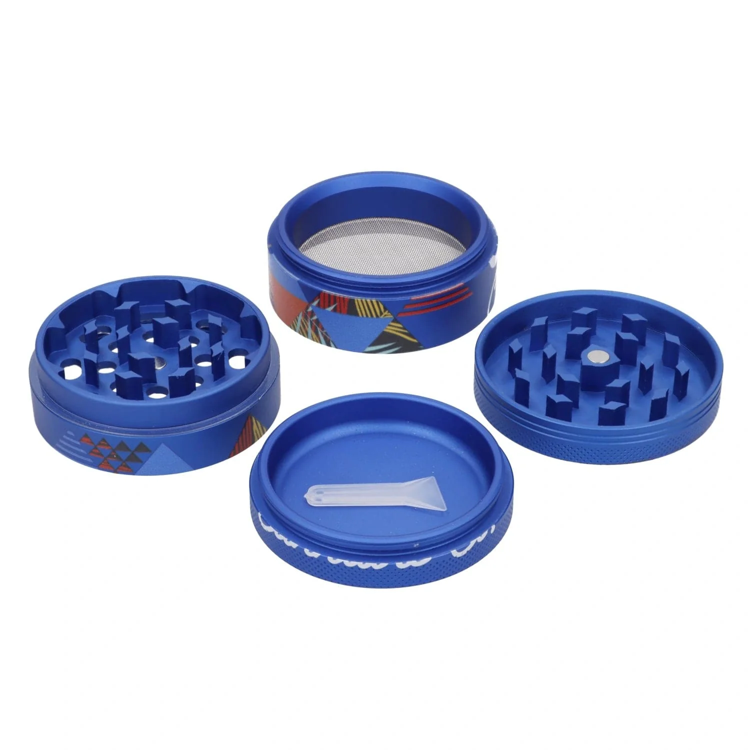 Cabana Cannabis Co. -The Dawn 4pc Grinder-Blue-55mm - Image 4