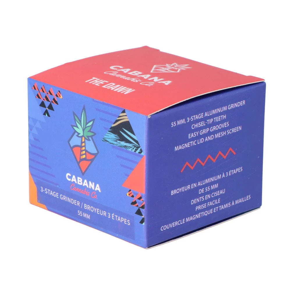 Cabana Cannabis Co The Dawn 4pc Grinder-Red-55mm - Image 5