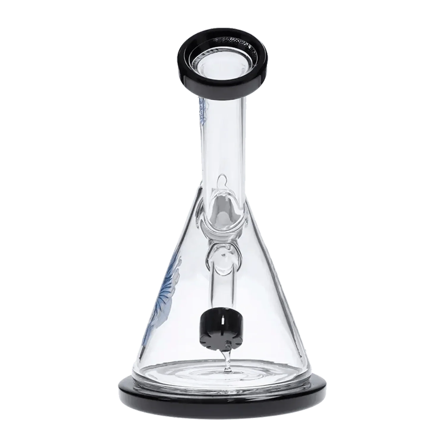 Cabana Cannabis Co. Waves Water Pipe - Black - 7in. - Image 5