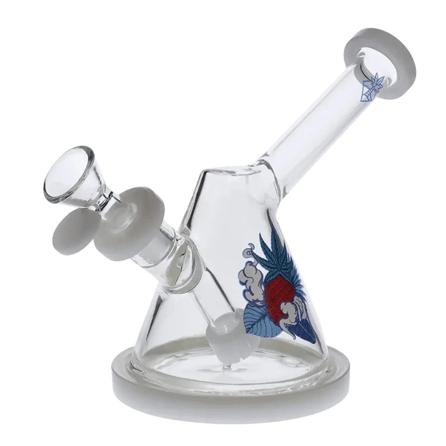 Cabana Cannabis Co. Waves Water Pipe - White - 7in. - Image 2