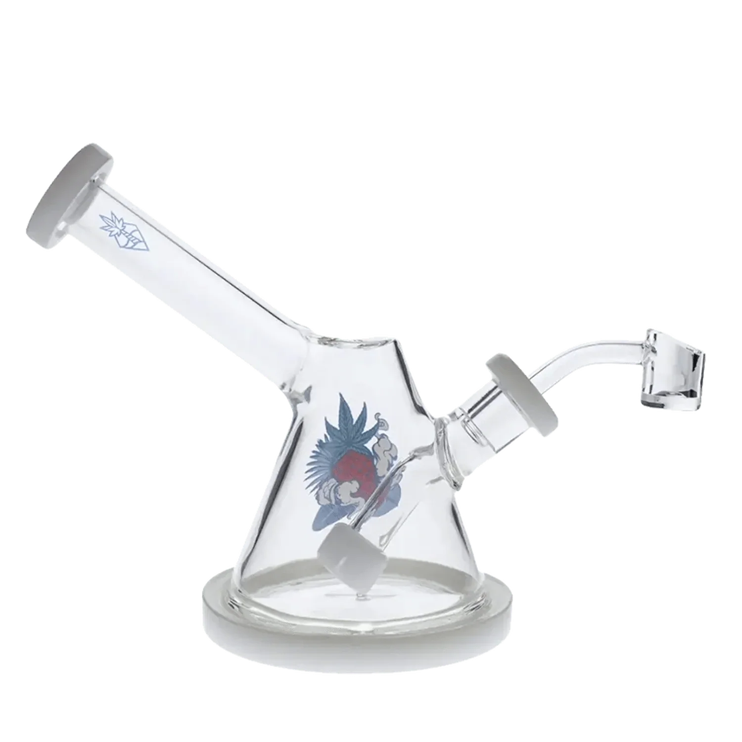 Cabana Cannabis Co. Waves Water Pipe - White - 7in. - Image 8