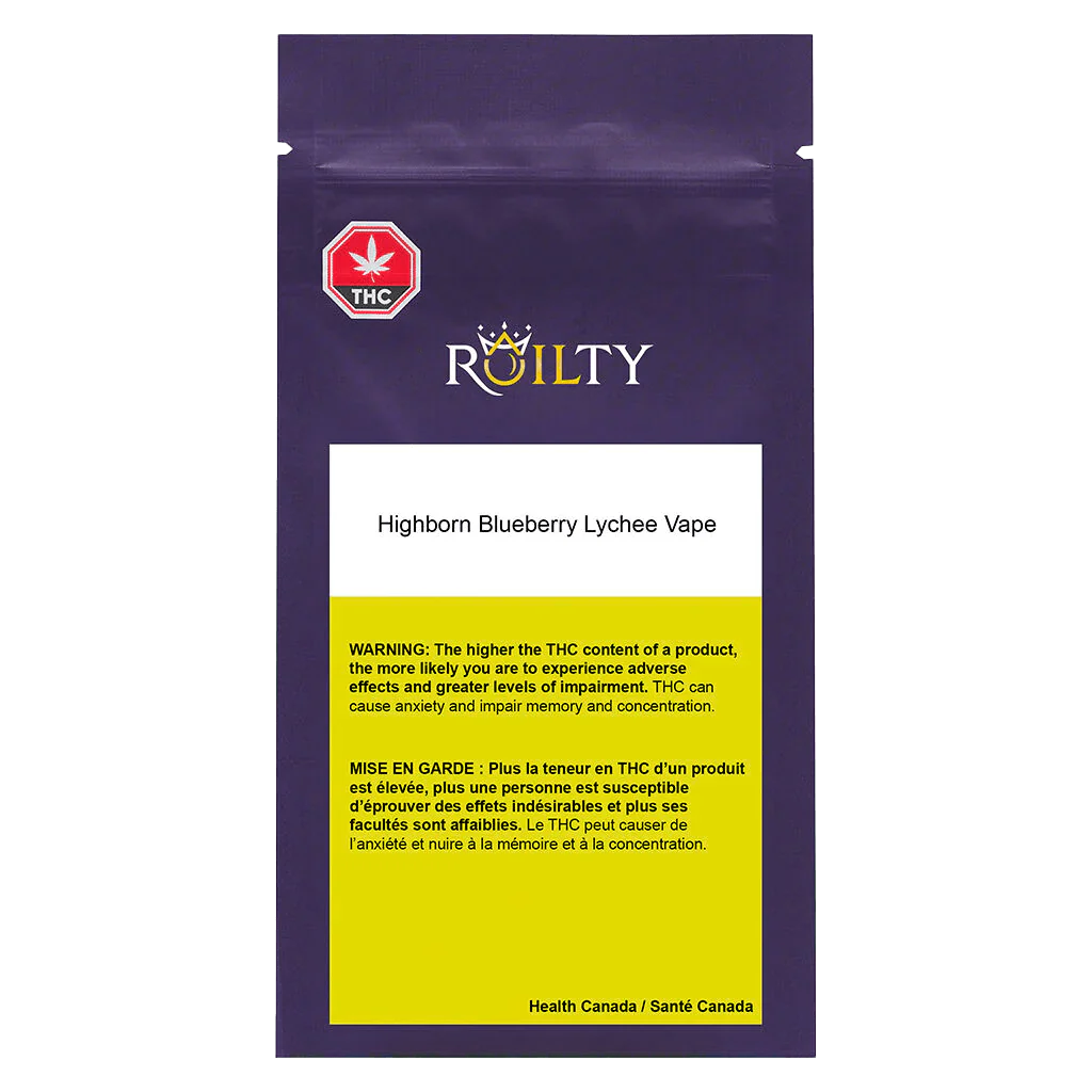 Highborn Blueberry Lychee Vape Cartridge - Image 3