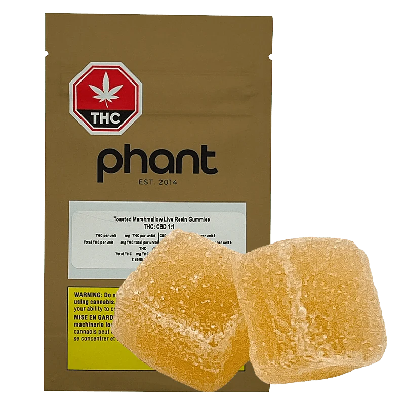 Toasted Marshmallow THC:CBD 1:1 Live Resin Gummies