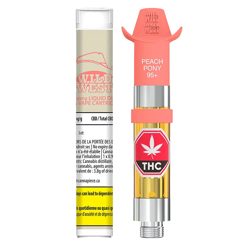96+ Peach Pony Liquid Diamonds Live Resin Vape Cartridge