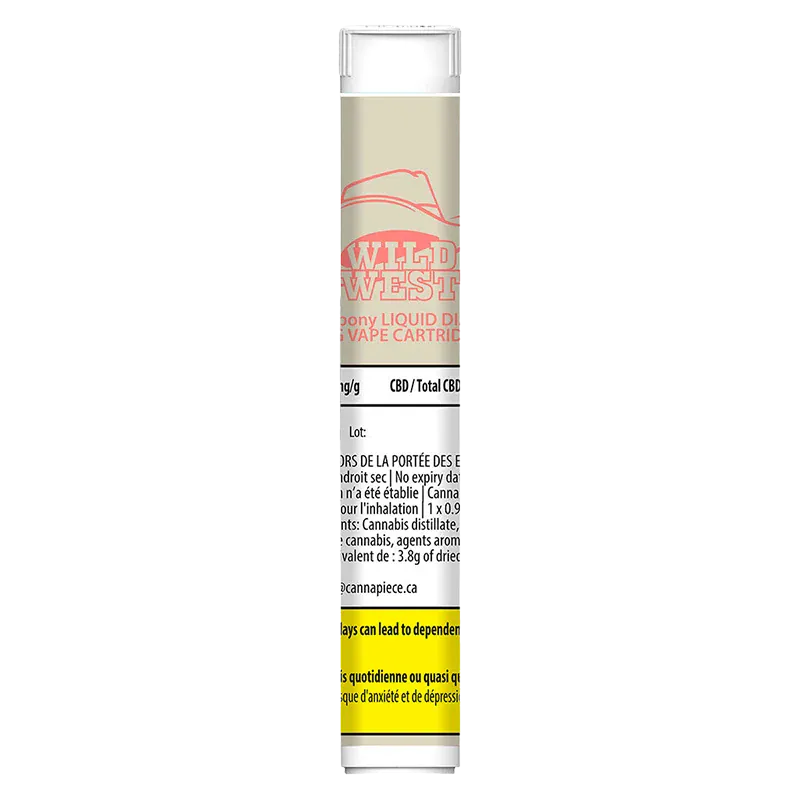 96+ Peach Pony Liquid Diamonds Live Resin Vape Cartridge - Image 3