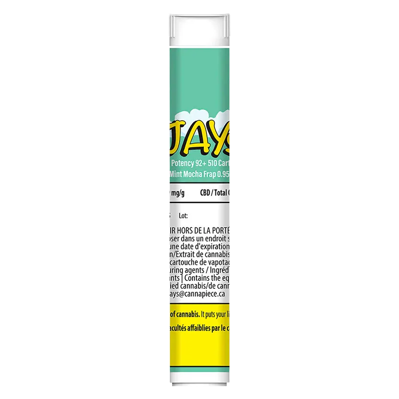 High Potency 95+ Mint Mocha Frap Vape Cartridge - Image 3