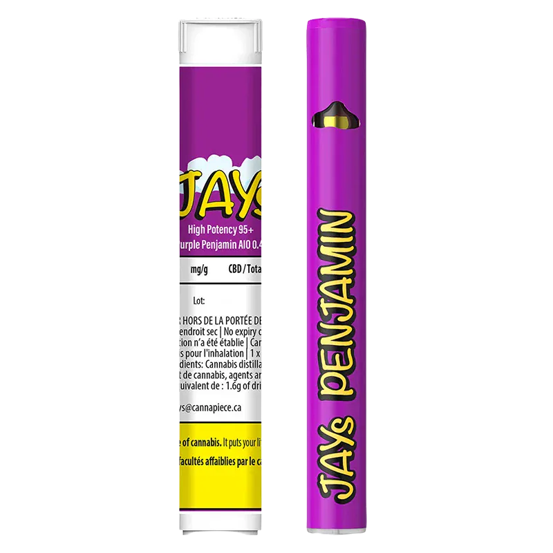 High Potency 95+ Purple Penjamin Disposable Vape
