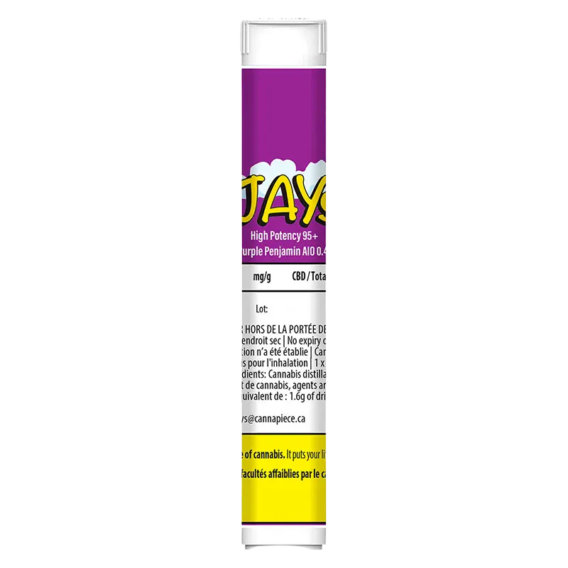 High Potency 95+ Purple Penjamin Disposable Vape - Image 3