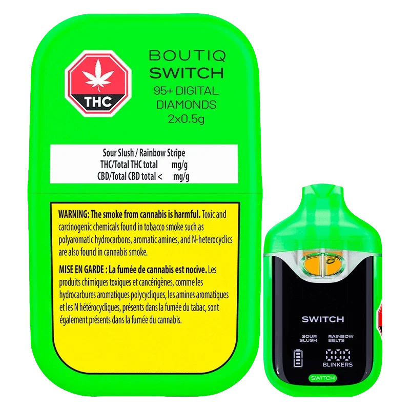 Switch 95+ Digital Diamonds Sour Slush / Rainbow Belts AIO Disposable Vape