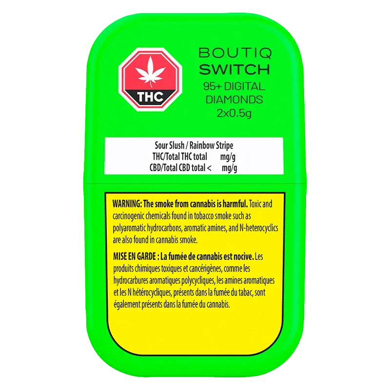 Switch 95+ Digital Diamonds Sour Slush / Rainbow Belts AIO Disposable Vape - Image 3