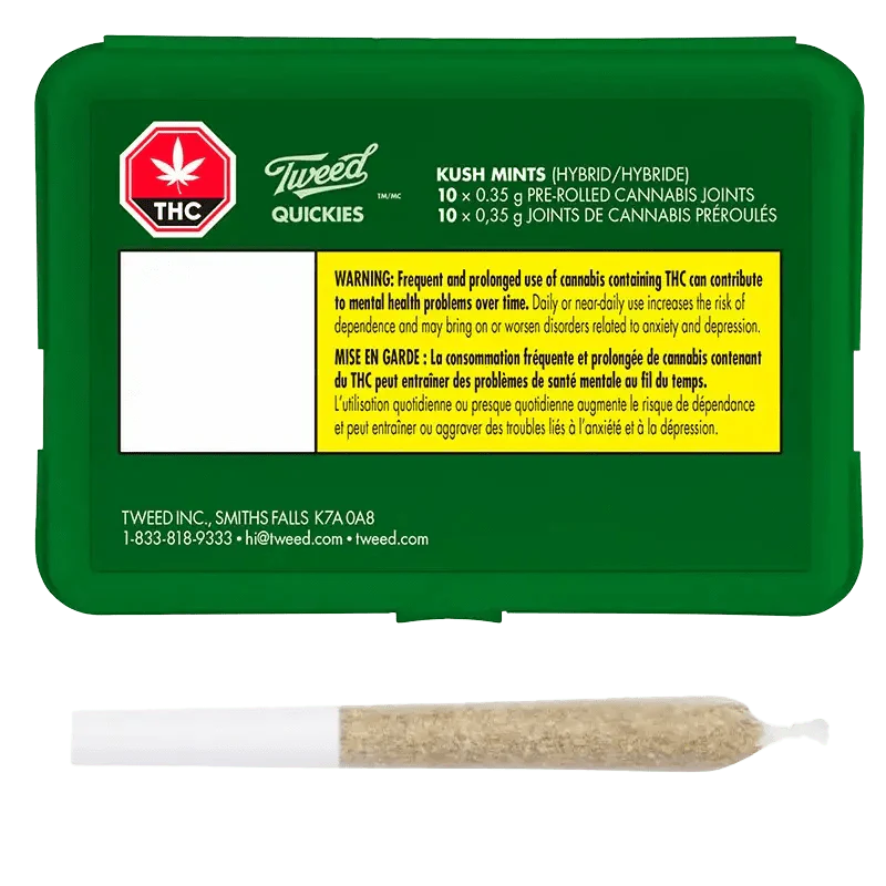 Tweed Quickies Kush Mints Joint PR 10 x 0.35 g