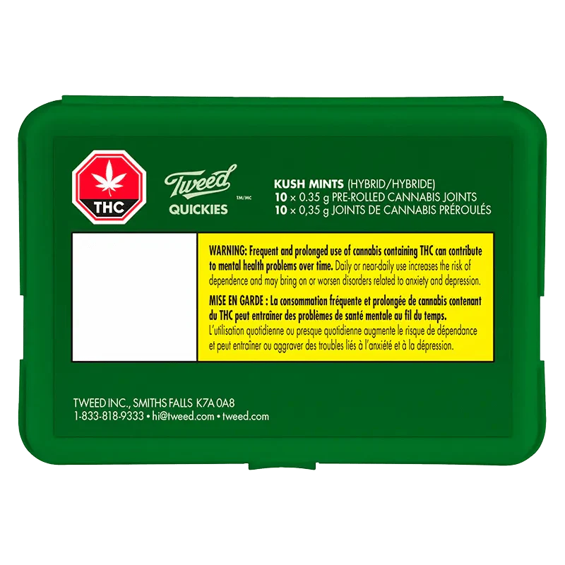 Tweed Quickies Kush Mints Joint PR 10 x 0.35 g - Image 3