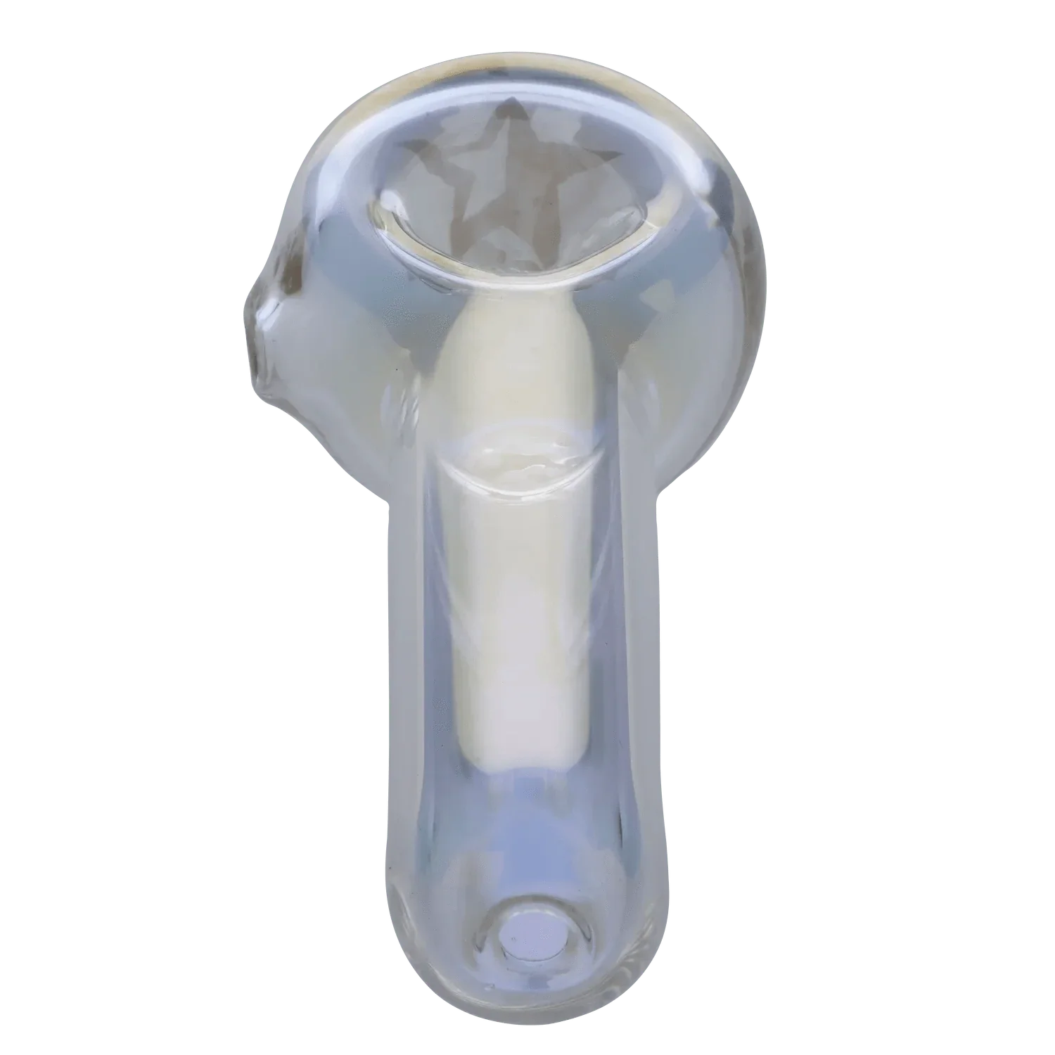 Famous Design Crystal Fumed Spoon Pipe - Clear - 3in. - Image 3