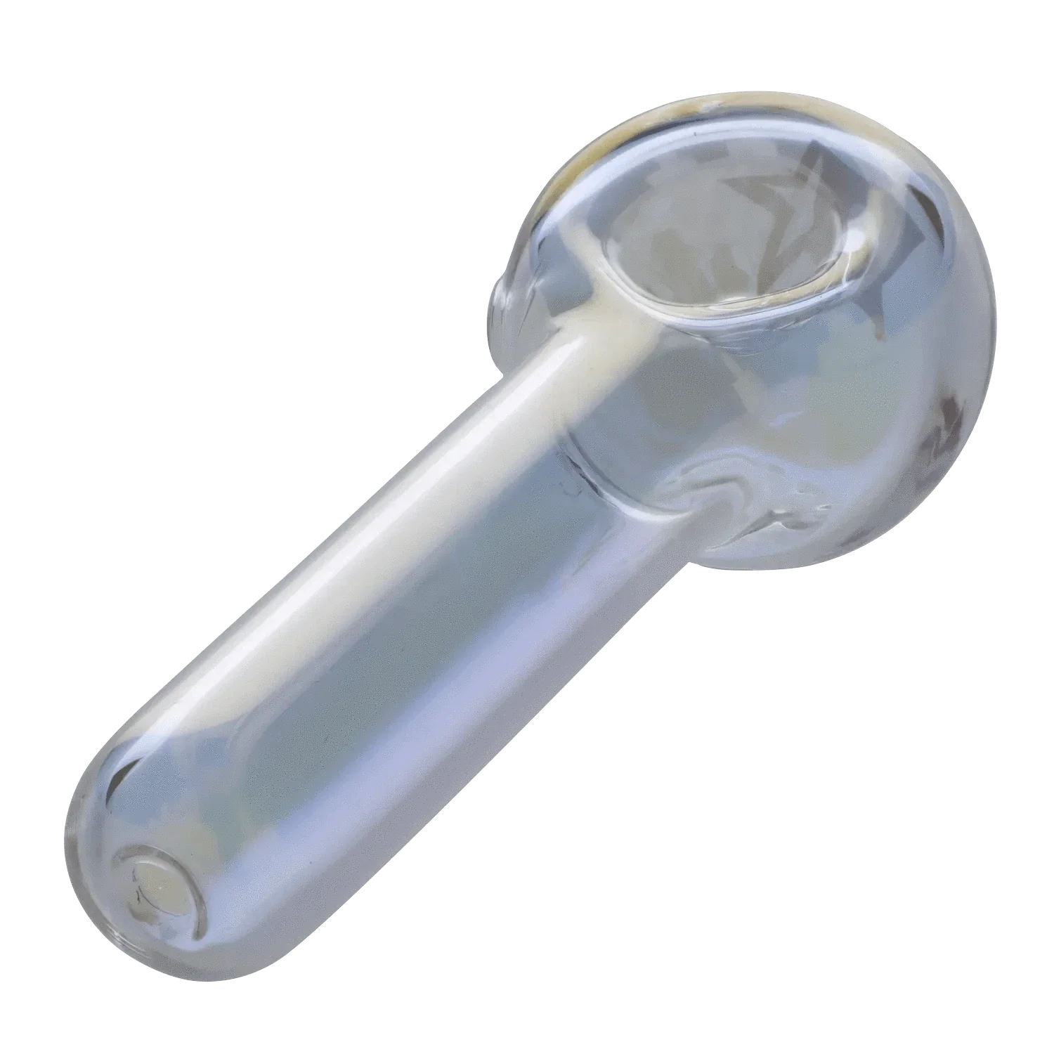 Famous Design Crystal Fumed Spoon Pipe - Clear - 3in. - Image 4