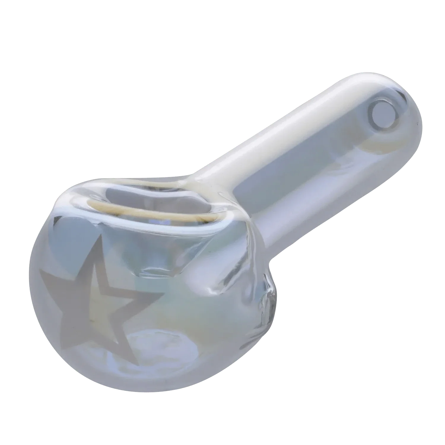 Famous Design Crystal Fumed Spoon Pipe - Clear - 3in. - Image 8