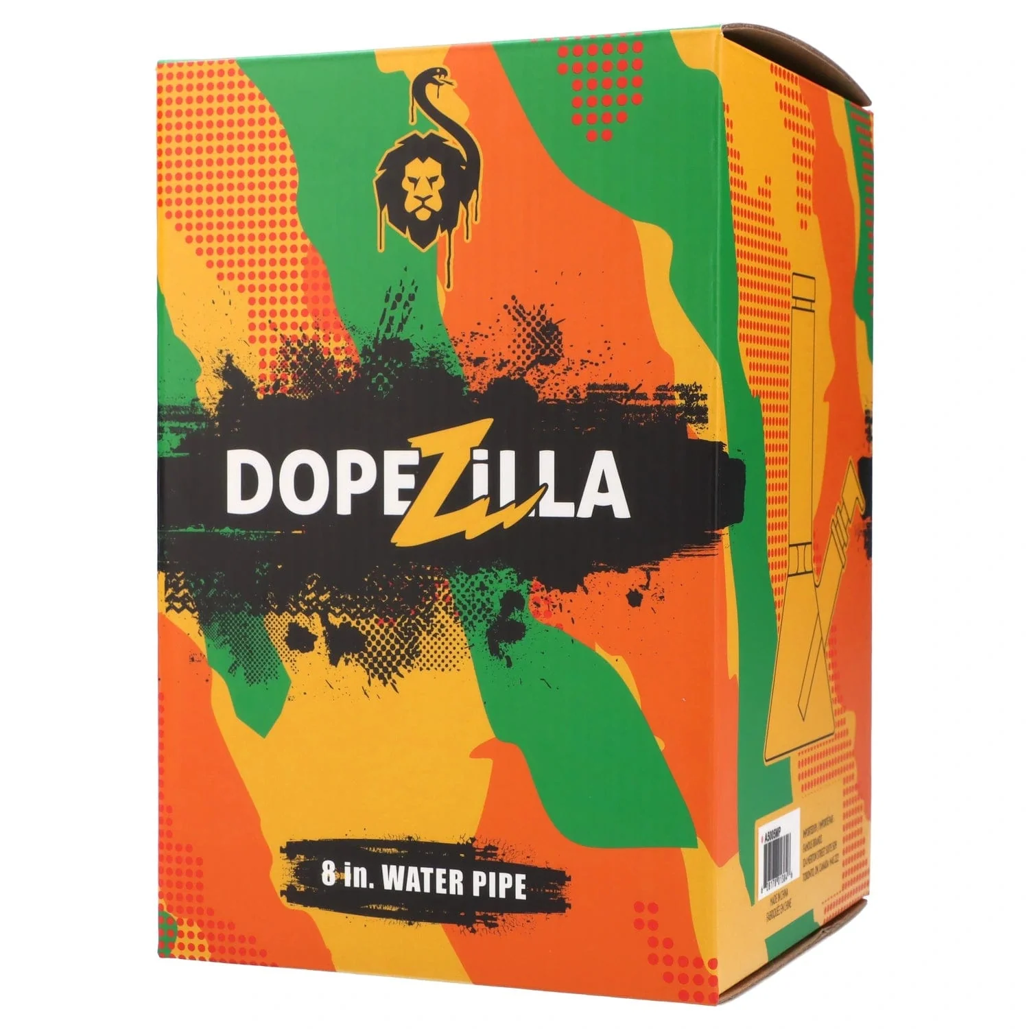 Dopezilla Chimera Water Pipe - Milky Pink - 8in. - Image 6