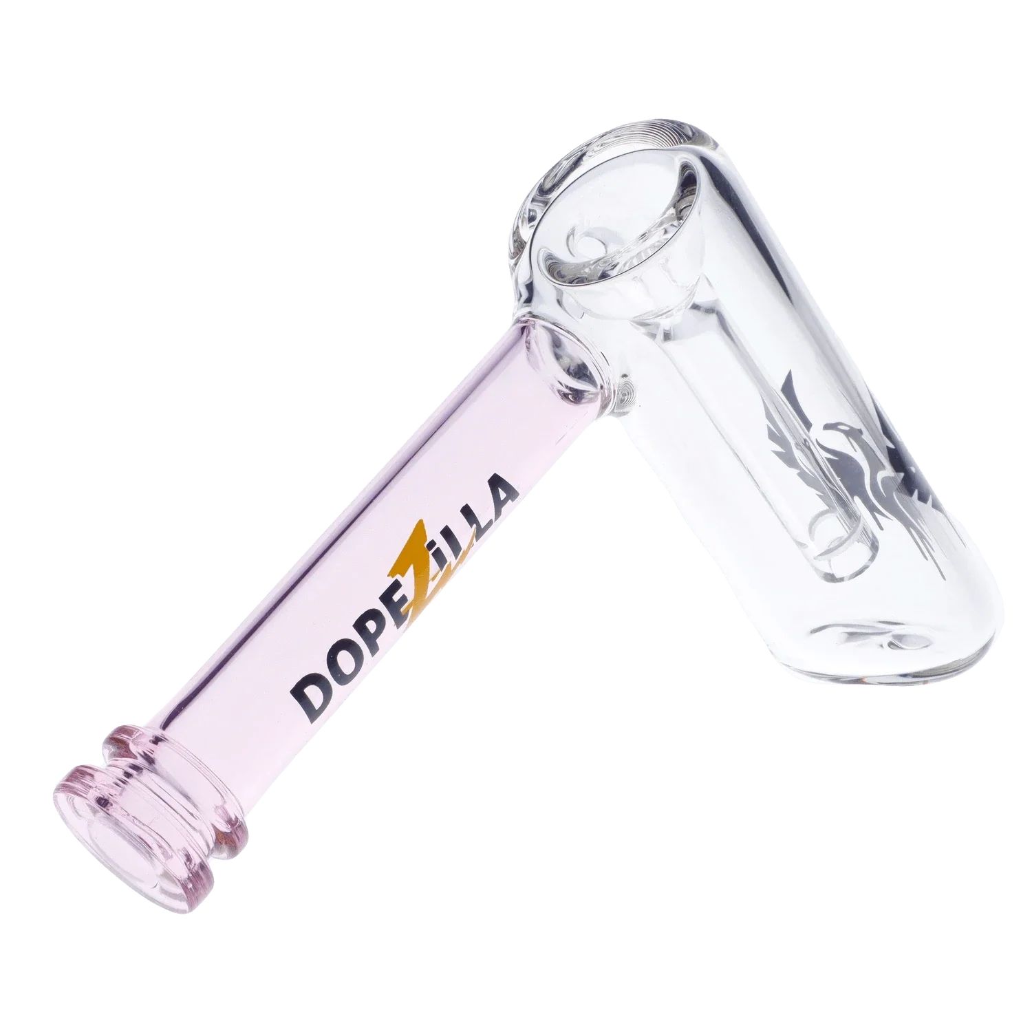 Dopezilla Phoenix Bubbler - Transparent Pink - 5in. - Image 4