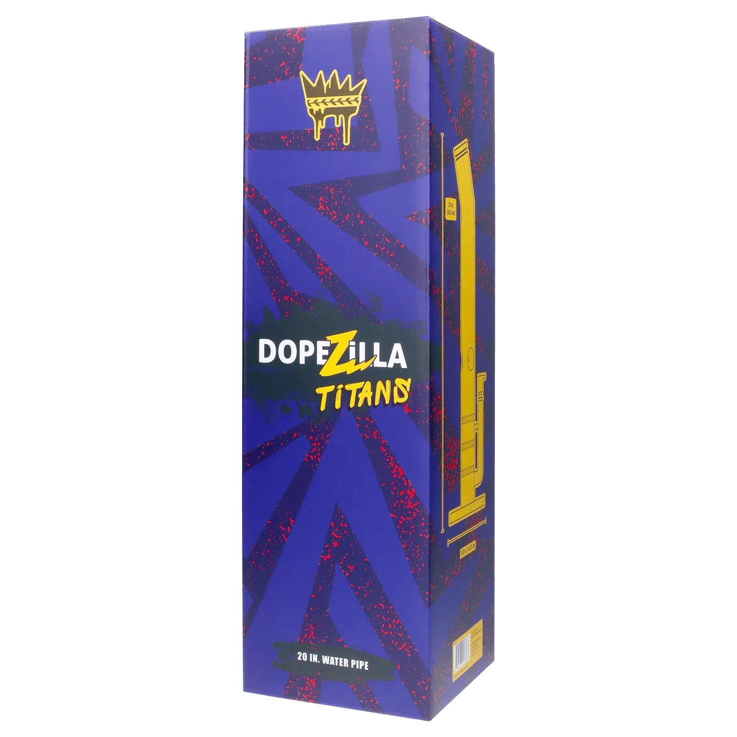 Dopezilla Titans Cronus Water Pipe Black 20 in. - Image 11