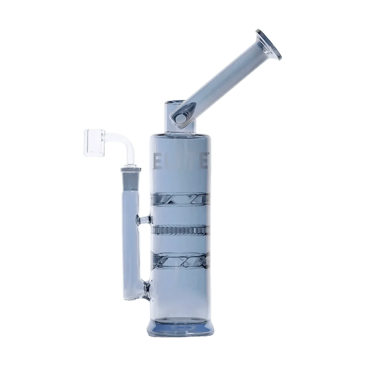 Elite Honeycomb & Dual Cyclone Bent Neck - Anodized Blue - 12.5"