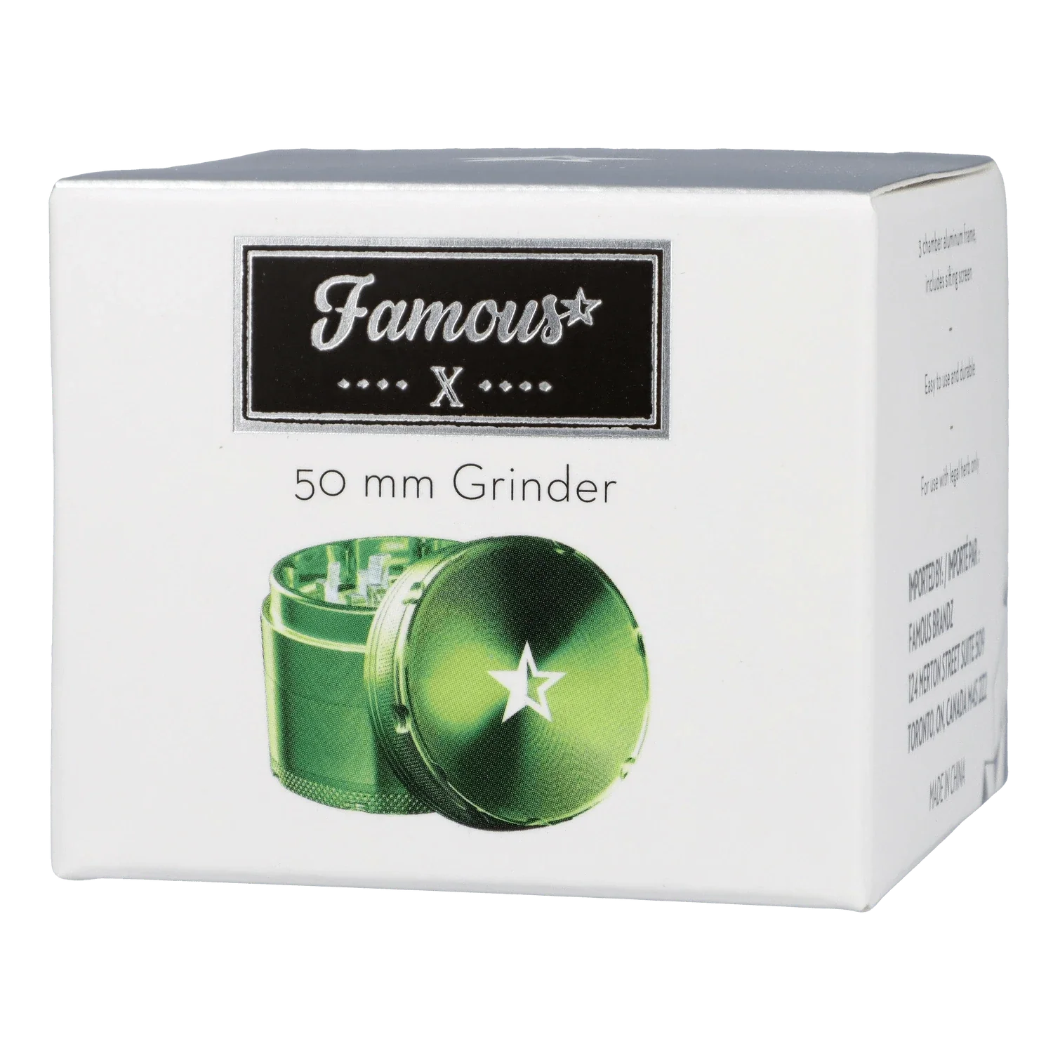 Famous X 4 pc Grinder -Green - 50mm - Image 6