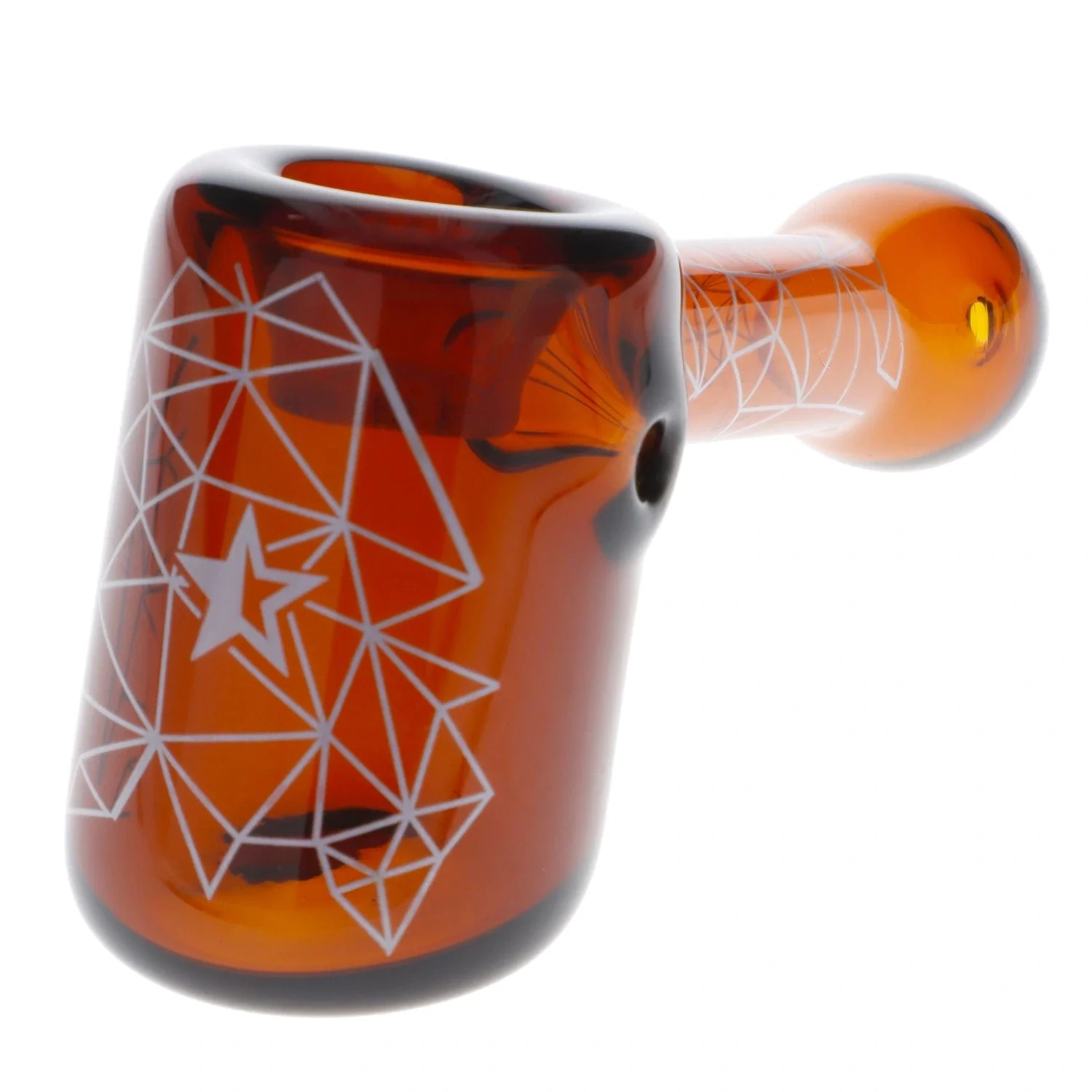 Famous Design Space Hammer Pipe-Amber-5 in. - Image 2