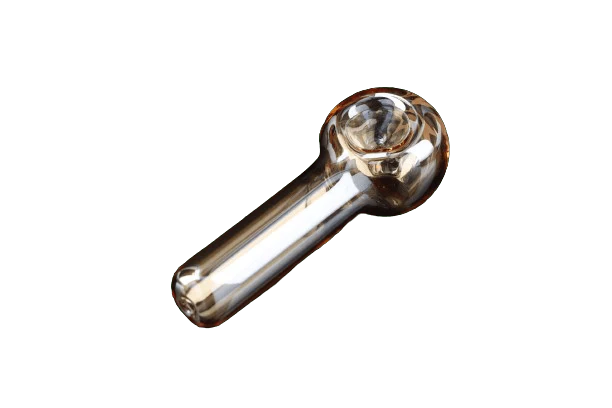 Famous Design Gold Fumed Spoon Pipe - Gold - 3in. - Image 3