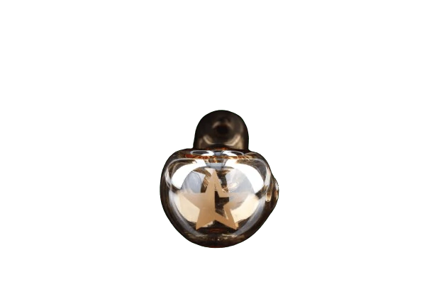 Famous Design Gold Fumed Spoon Pipe - Gold - 3in. - Image 9