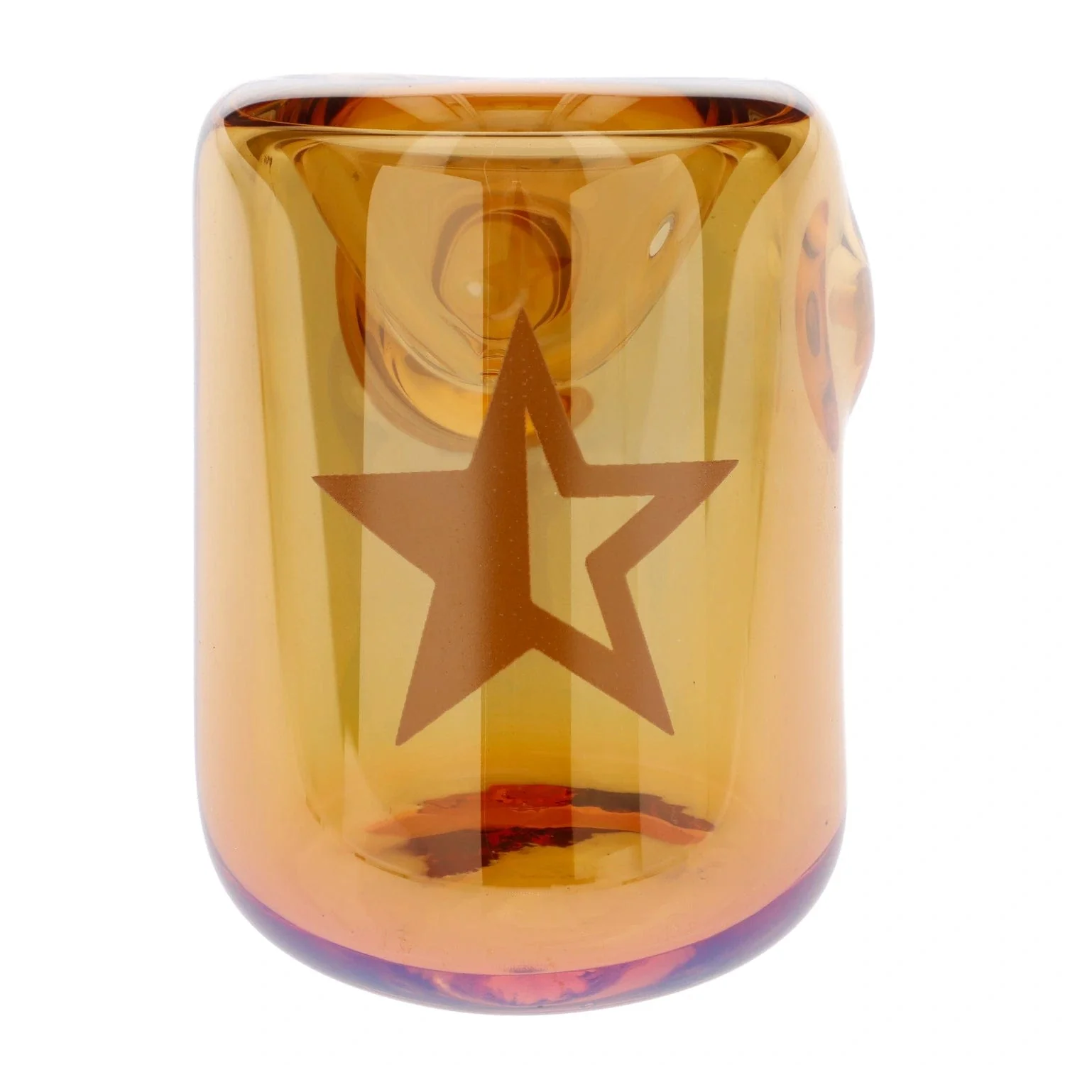 Famous Design - Lava Fumed Hammer Pipe - Orange - 5in.